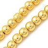Electroplate Glass Beads Strands EGLA-F166-01B-G-1