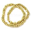 Electroplated Natural Lava Rock Beads Strands G-L606-D02-01B-3