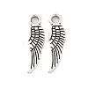 Tibetan Style Alloy Wing Charms TIBEP-3344-AS-NR-1