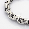 Tarnish Resistant Casual Style 304 Stainless Steel Double Link Chain Bracelets X-STAS-O036-37P-2