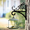 Iron Hanging Plant Hanger Bracket HJEW-WH0095-013-5