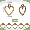 100Pcs Tibetan Style Alloy Charms FIND-SC0012-39AB-2