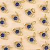 20Pcs Brass Micro Pave Cubic Zirconia Charms ZIRC-SZ0001-87-3