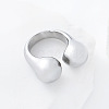 304 Stainless Steel Cuff Open Rings RY3631-3-2