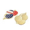 Independence Day Alloy Enamel Pendants ENAM-G229-04G-01-2