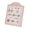 Wooden Photo Frame Shaped Ring Display Easels RDIS-WH0032-008A-1