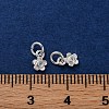 Brass Micro Pave Cubic Zirconia Charms KK-C071-10S-3