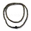 Feng Shui 4-Loop Wrap Style Buddhist Jewelry BJEW-T009-03-7