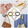 24Pcs 4 Colors Alloy Spring Gate Rings FIND-HS0001-26C-7
