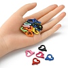 20Pcs Spray Painted Alloy Lobster Claw Clasps FIND-YW0001-73-5