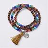 Natural Gemstone Beads Necklaces NJEW-F147-B-4