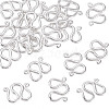 20Pcs Brass S-Hook Clasps KK-TA0008-75-3