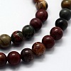 Natural Polychrome Jasper/Picasso Stone/Picasso Jasper Beads Strands G-I199-09-12mm-3