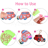 DIY Cars Diamond Painting Keychains Kits DIY-WH0182-16-3