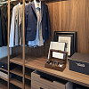 3-Slot Wood Covered with PU Leather Watch Storage Boxes with Glass Visible Window Hinged Lids and Lint Pillows Inside CON-WH0113-10B-6