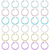 150Pcs 6 Colors Plastic Loose Leaf Book Binder Hinged Rings FIND-TA0010-54B-2