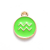 Alloy Enamel Pendants X-ENAM-S124-01A-06J-2