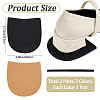 2 Pairs 2 Colors Anti Skid Rubber Shoes Bottom DIY-CN0003-81-2