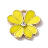 Flower Alloy Enamel Pendants ENAM-A007-04KCG-02-1