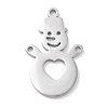 Christmas Theme Anti-Tarnish 304 Stainless Steel Pendants STAS-R003-04P-01-1