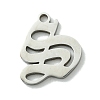 201 Stainless Steel Pendants STAS-B055-01P-S-1