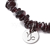 Natural Garnet Stretch Bracelets BJEW-JB11147-10-3