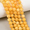 Natural Dyed White Jade Beads Strands GG-CBAEB22-B01-8mm-12-1