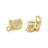 Rack Plating Brass Micro Pave Cubic Zirconia Pendants KK-K377-70G-2