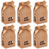 Hollow House Shaped Kraft Paper Candy Boxes CON-WH0105-12-1
