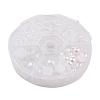 1Box ABS Plastic Imitation Pearl Dome Cabochons SACR-JP0001-09-2