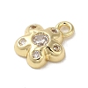 Brass Micro Pave Cubic Zirconia Pendants KK-K371-03G-2