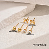 3 Pairs Bowknot 201 Stainless Steel Stud Earring Sets LS-FG5977-1-3