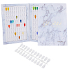 ABS Plastic Nail Art Polish Color Card MRMJ-WH0086-47-1