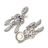 Rack Plating Alloy Colorful Rhinestone European Dangle Charms FIND-Q115-03P-2