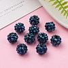 Chunky Resin Rhinestone Beads RESI-M019-11-6