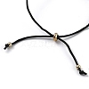 Adjustable Polyester Cord Slider Bracelets BJEW-H540-A01-G-3