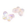 AB Color Plated Transparent Glass Beads GLAA-Z020-01B-2