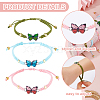 12Pcs 3 Style Nylon Cord Bracelets Making BJEW-HS00014-4