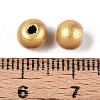Spray Painted Round Natural Schima Wood Beads WOOD-A018-6mm-01-3