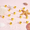 50Pcs Resin Ornaments Cute Little Yellow Duck Ornaments DIY Landscaping JX882A-4