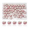 50Pcs Polymer Clay Rhinestone European Large Hole Beads FPDL-YW0001-01A-1