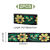 Ethnic Style Flower Pattern Polyester Ribbon OCOR-WH0047-47-3