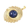 Dyed Natural Lapis Lazuli Pendants STAS-B109-01G-05-2