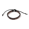 4Pcs 4 Styles PU Imitation Leather Braided Bracelets Sets BJEW-P335-01D-2