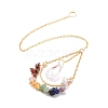 Teardrop Glass Hanging Suncatchers HJEW-I011-02G-3