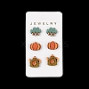 Thanksgiving Stud Earrings Set EJEW-U016-01P-03-1