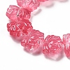 Transparent Glass Beads Strands GLAA-F114-01K-3