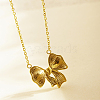 Fashionable Stainless Steel Butterfly Pendant Necklace for Women's Daily Wear TE0711-1-1