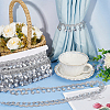 Polyester Lace Ribbon with Plastic Charms Tassel OCOR-WH0078-202A-02-5