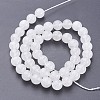 Natural White Jade Beads Strands GSR10mmC138-3